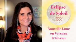 ✨️☀️ New Moon with solar eclipse in Aquarius ♒️, February 17, 2026. The great turning point 🌟
