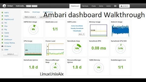 Ambari dashboard walk-through | Fixing all issues components in red | Live demo