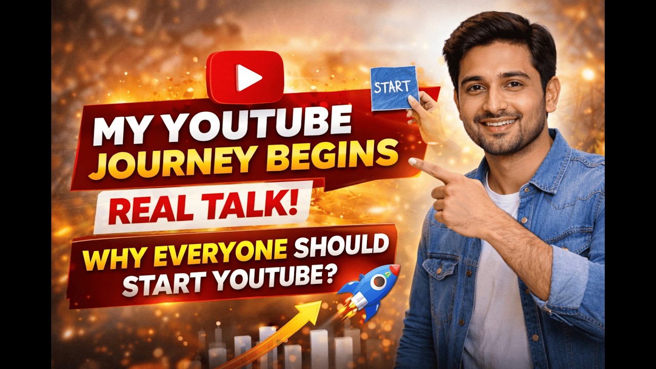 My YouTube Journey Begins – Real Talk ! Why Every One Should Start YouTube?