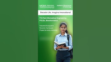 MGM University | B.Tech in Biomedical Engineering & B.Sc. in Bioinformatics |Admissions Open 2025–26