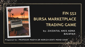FIN 552 Trading Game Presentation
