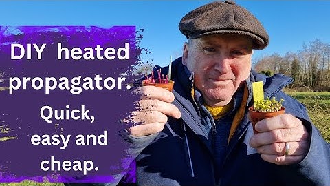 How to make your own cheap and easy heated propagator for your garden plants.