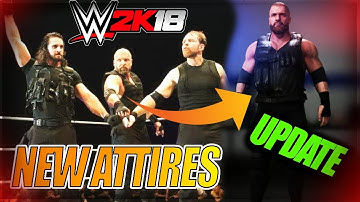 WWE 2K18 - HOW TO GET NEW UPDATED ATTIRES COMMUNITY CREATIONS ALTERNATE ATTIRES (SHIELD TRIPLE H)