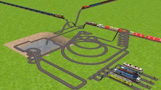 Insane Railway Maze With Endless Loops!Impossible Train Track Challenge! screenshot 1