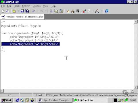 0805 Variable Numbers of Arguments