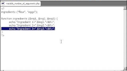 0805 Variable Numbers of Arguments