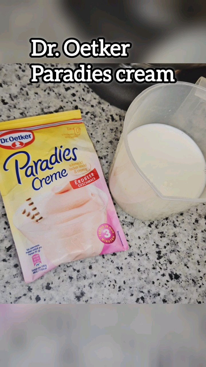 Dr. Oetker Paradies cream - YouTube