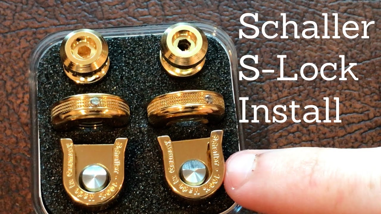 Step by Step on How to Install Schaller Strap Locks on a Les Paul or any  Guitar by Scott Sill 