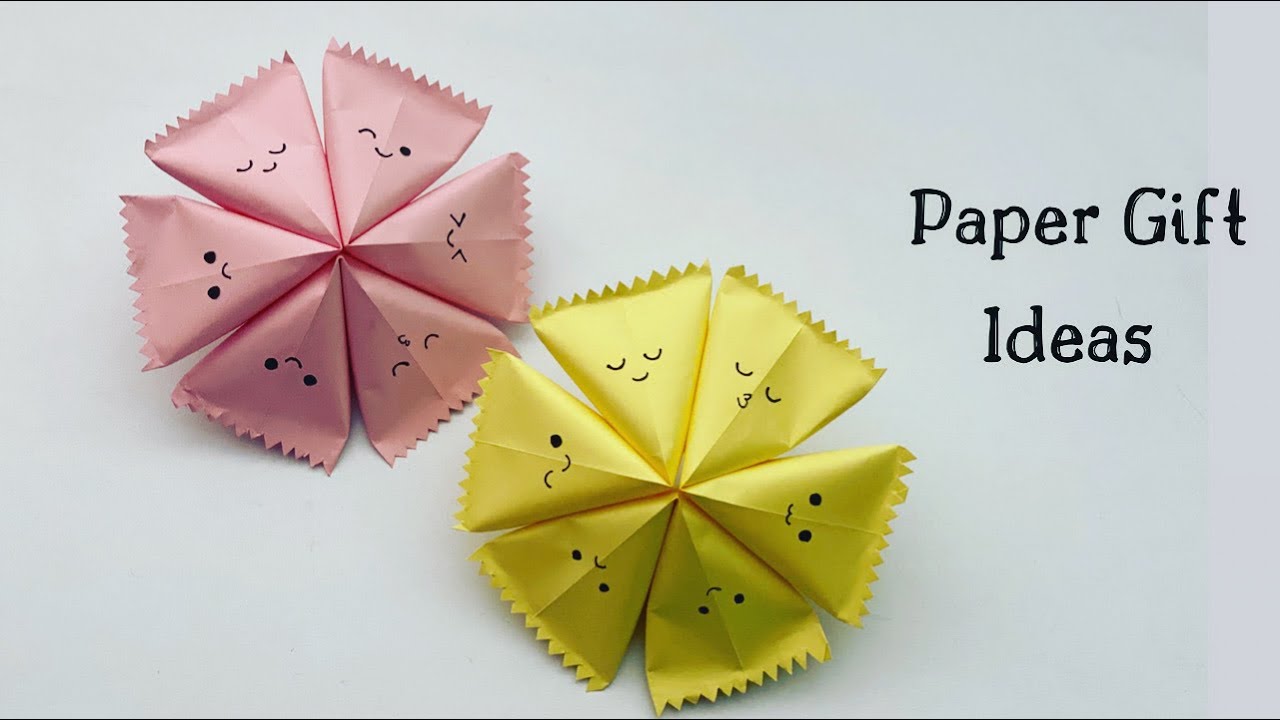 How To Make Easy Paper Gift Box For Kids / Nursery Craft Ideas / Paper ...