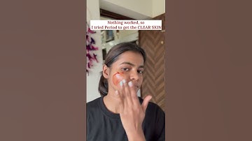 Nothing worked, so I tried Period Blood 🩸 to get CLEAR SKIN?! #ytshorts #skincare #shorts #pov