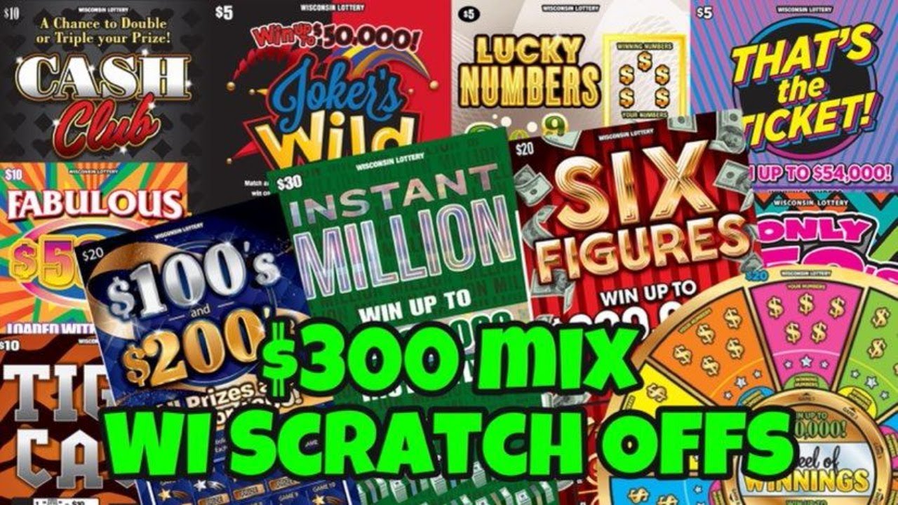WOW Look at all those symbols!! 300 in Wisconsin Scratch Off Tickets