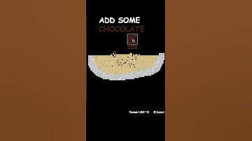 Making Chocolate Cookies in Sandboxels   #sandboxels #r74n