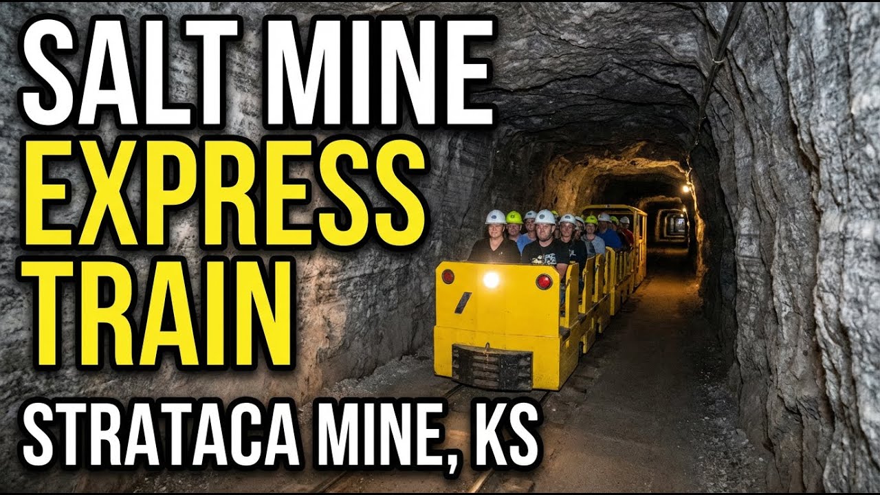 Riding the Salt Mine Express Train - Strataca Salt Mine - Hutchinson, Kansas