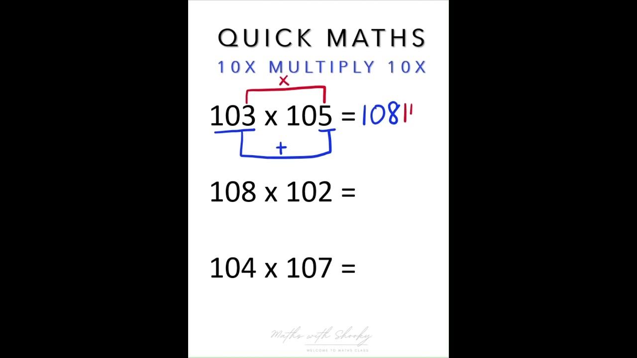 Quick maths multiplication faster than calculator maths numbergame