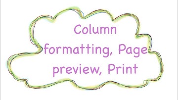 Column Formatting, Page Preview & Print in OpenOffice Writer | Class 5 | @TechTuitionsByRohit