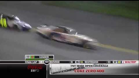 Amazing Coke Zero 400 Finish 2009 Last Lap Crash