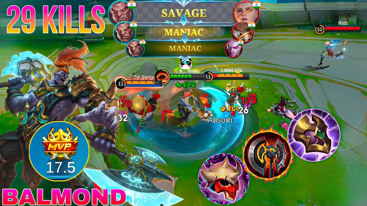 IMPOSSIBLE GAME 😳 29 KILLS BALMOND SAVAGE + MANIAC ! BUILD TOP 1 GLOBAL BALMOND
