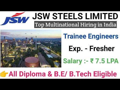 JSW-Steels-Ltd-Bulk-Hiring-for-Trainee-Engineers-I-High-Salary-Jobs-I-All-Dipl