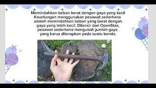 pesawat sederhana jenis tuas / pengungkit ( jungkat-jungkit, palu, dan penjepit kuku)