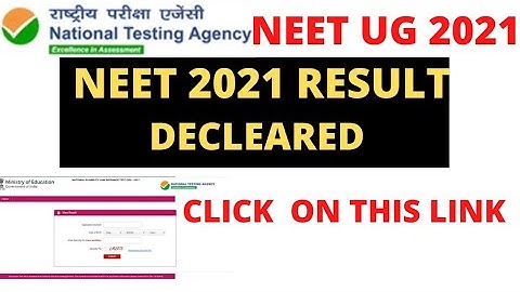 NEET 2021 RESULT OUT : LINK IN DESCRIPTION #short| ##neetresult2021