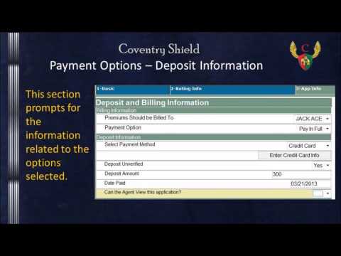 Coventry Insurance Video # 2 - Issuing A Policy