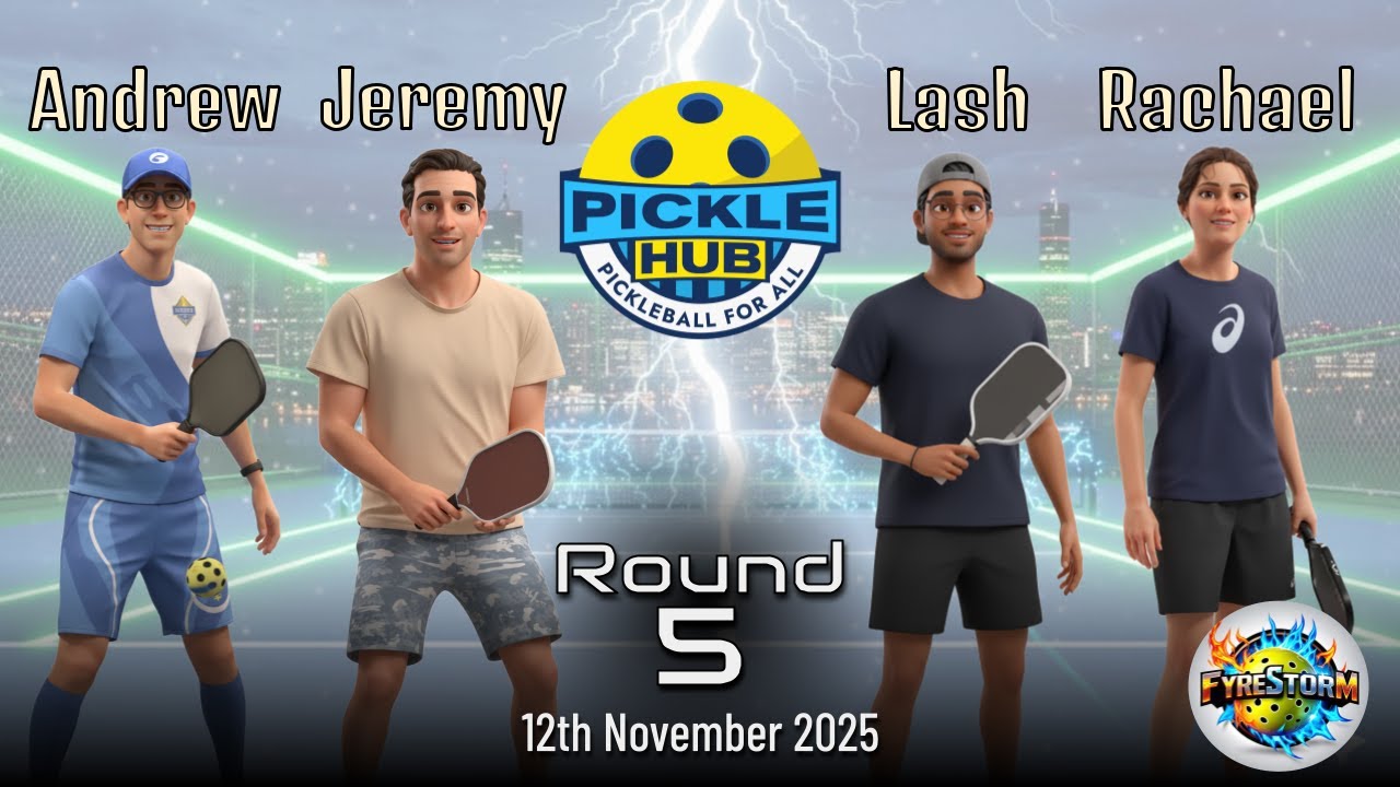 Andrew/Jeremy -vs- Lash/Rachael - FyreStorm Pickleball Round 5 - 12th Nov 2025