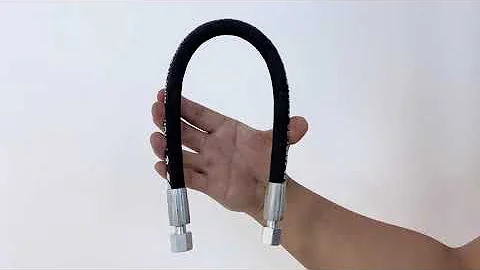 high pressure flexible hydraulic hose assembly ID6 2SN 1/4" R2 with end fitting