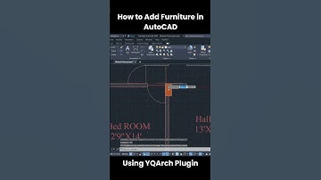 How to Add Furniture in AutoCAD Using YQArch Plugin
