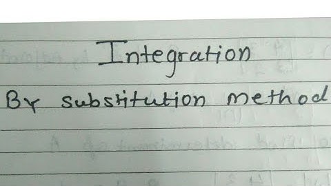 Integration -By Substitution Method. CBSE(NCERT) HSC 12th maths diploma maths