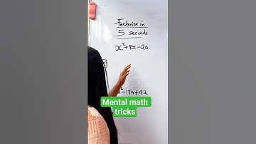 Mental Math trick|Master factoring quadratics. #mentalhealth #maths #mathshorts #quadratic