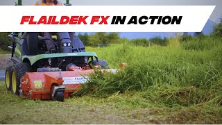 Trimax FlailDek FX in Action | Flail Front Mount | Municipal Mowing