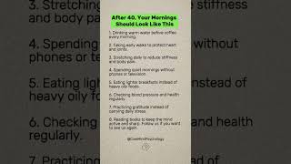 These 5 AM habits changed thousands of lives after 40. #morningroutine  #over40health   #SelfCare
