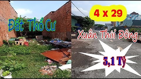 Bán Đất Mặt Tiền Xuân Thới 10 Xuân Thới Đông Hóc Môn 3,1 Tỷ
