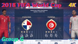 FIFA 18 Gameplay [PS5 4K] 2018 FIFA WORLD CUP-Panama vs Tunisia [EA SPORTS]