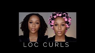 Loc Curls W/ Foam Rollers!
