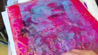 Gelatin printing on deli paper Flip Through!