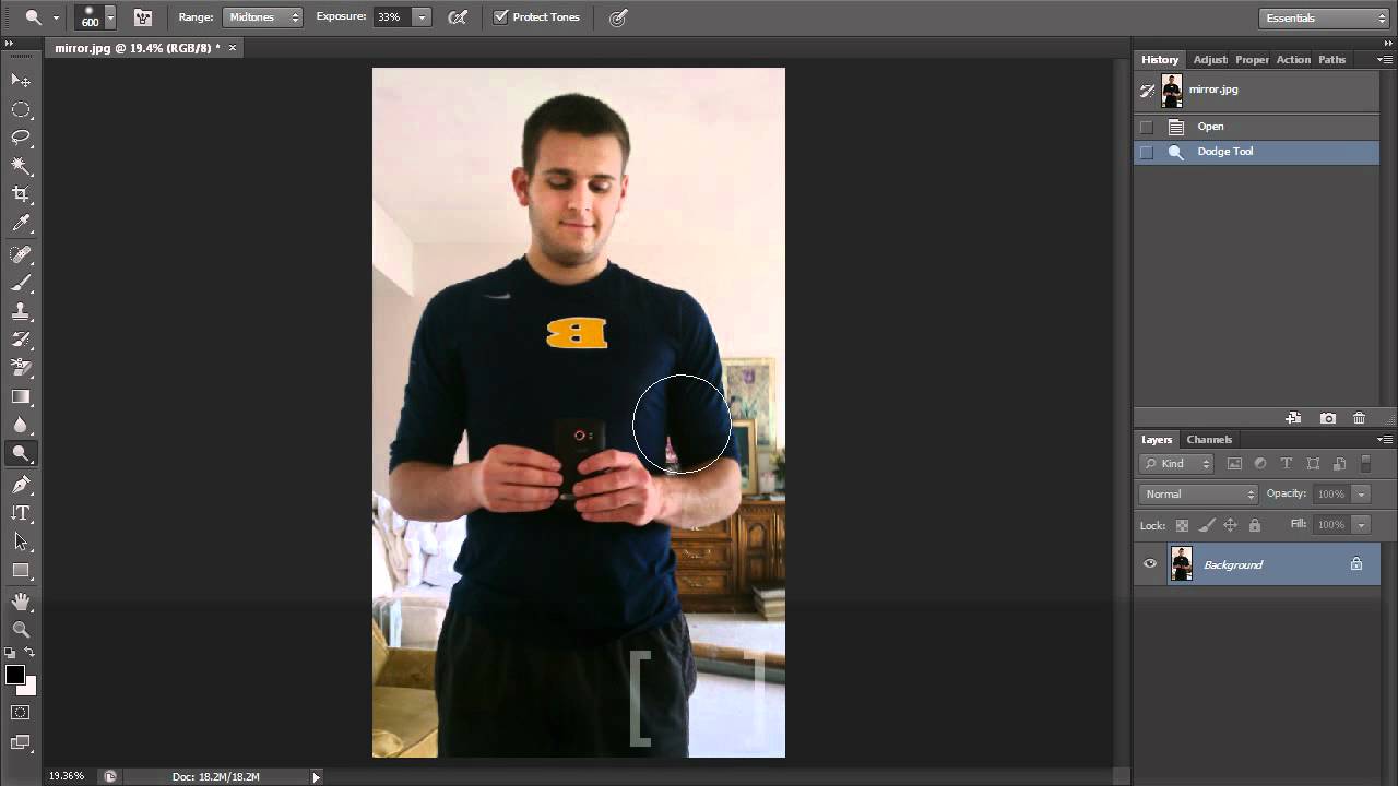 Dodge Tool (HD) Tools Tutorial YouTube