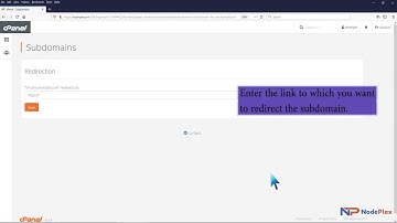 How to Redirect a subdomain to an external URL in cPanel with NodePlex