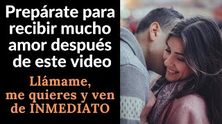 Nada podrá evitar que tu amor venga después de este video. Llámame, me quieres y ven de inmediato.