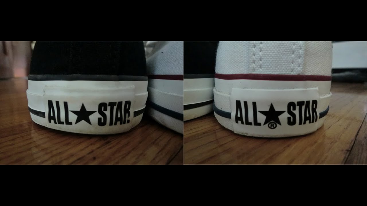 Video Comparison: Converse w/ the Registered Trademark (®) - Are They Fake?