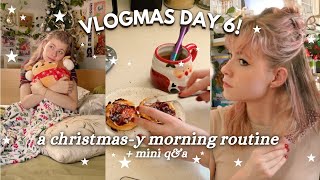 VLOGMAS DAY 6! 🧸🕯 a CHRISTMAS-Y morning routine!! (+mini q&a)