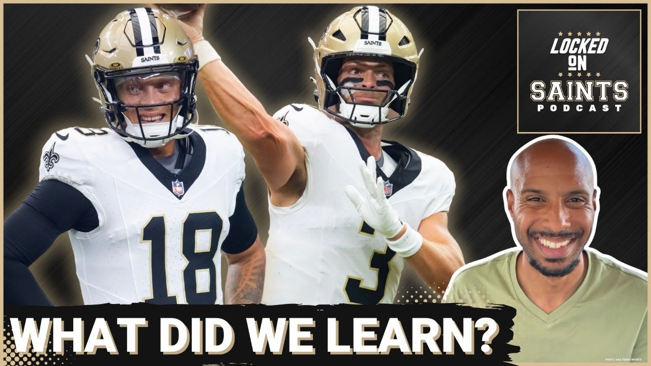 WATCH: New Orleans Saints' Spencer Rattler, Charlie Smyth Seal Win, Offensive Line Disappoints