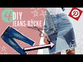 TOP 4 Methoden JEANSRÖCKE aus alten (kaputten) Jeans nähen! 👖✂️ DIY Thrift Flip