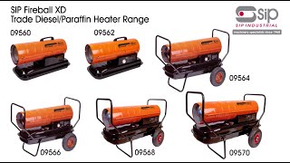 SIP Fireball XD Space Heater Range - YouTube
