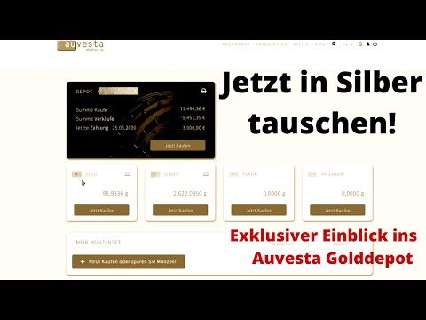 43 Unzen mehr Silber! Praxis-Video mit Blick ins Auvesta Gold Depot. Gold tauschen mit Auvesta