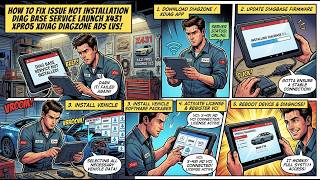 HOW TO FIX ISSUE NOT INSTALLATION DIAG BASE SERVICE LAUNCH X431  XPRO5 XDIAG  DIAGZONE ADS  LVS