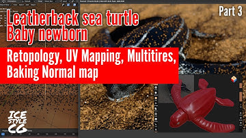 Leatherback sea turtle speed modeling in nomad to blender Part 3