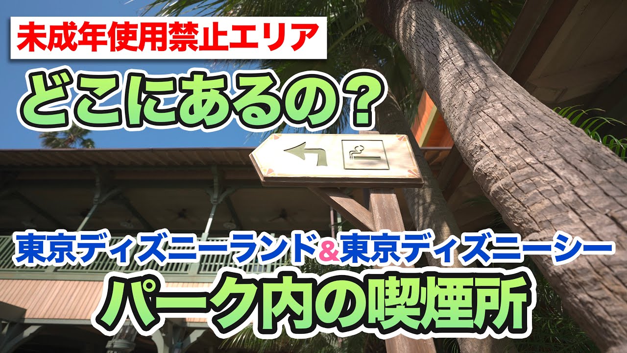 未成年使用禁止 どこにあるの 東京ディズニーリゾートの喫煙所 Youtube