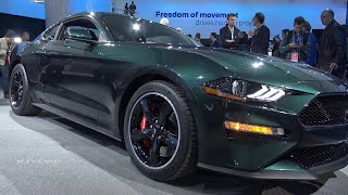 WOW 2019 Ford Mustang Bullitt - Exterior And interior Walkaround - 2018 Detroit Auto Show