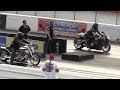 Hayabusa vs modded Harley Davidson - motorbikes racing